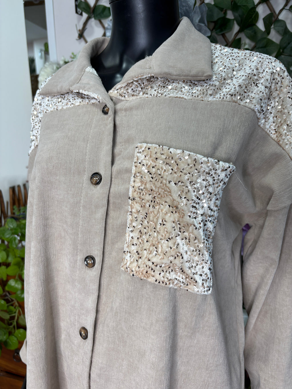 Sobrecamisa brillante