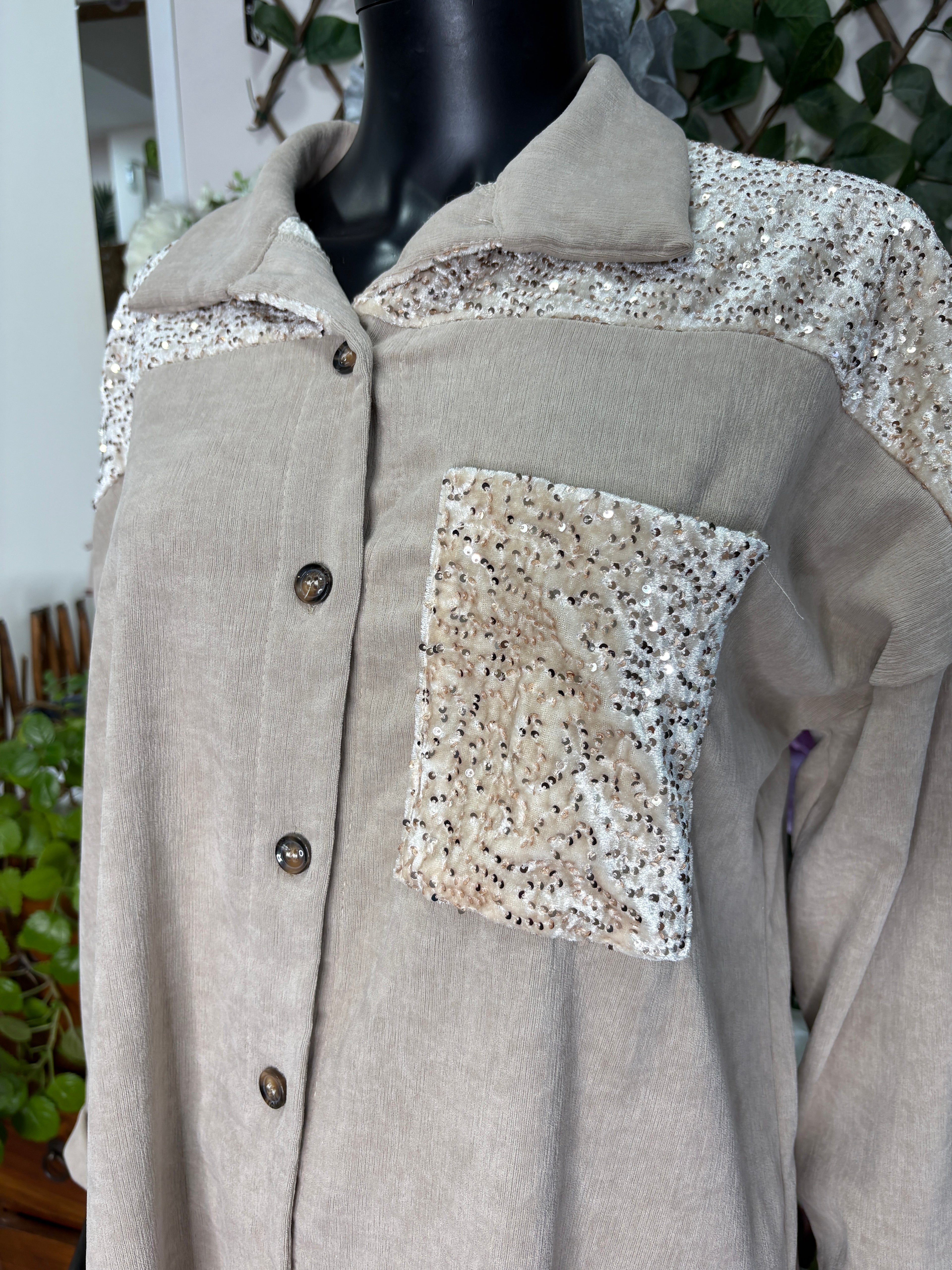 Sobrecamisa brillante