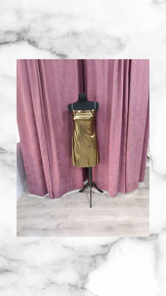 Vestido PRAGA dorado