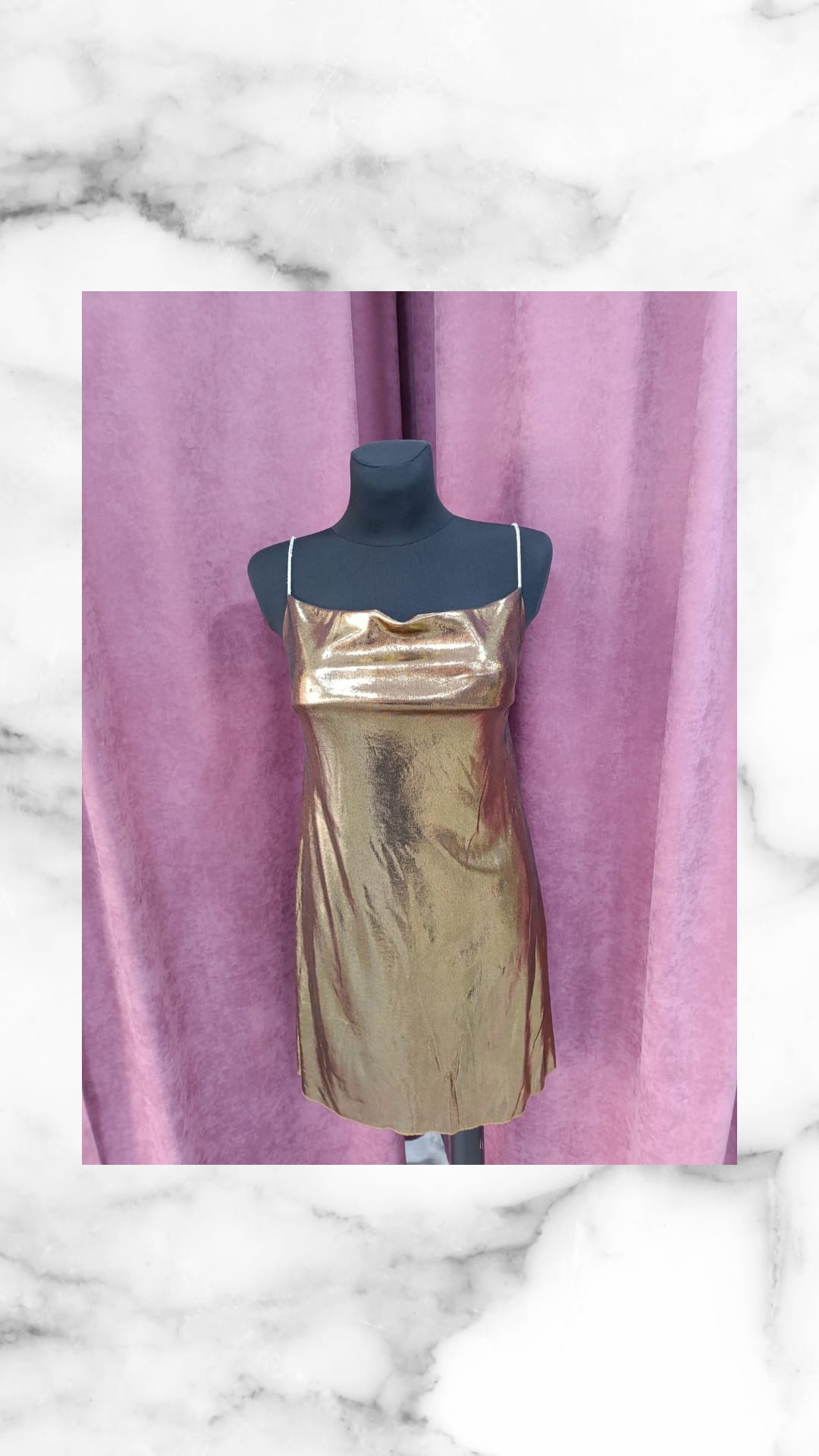 Vestido PRAGA dorado