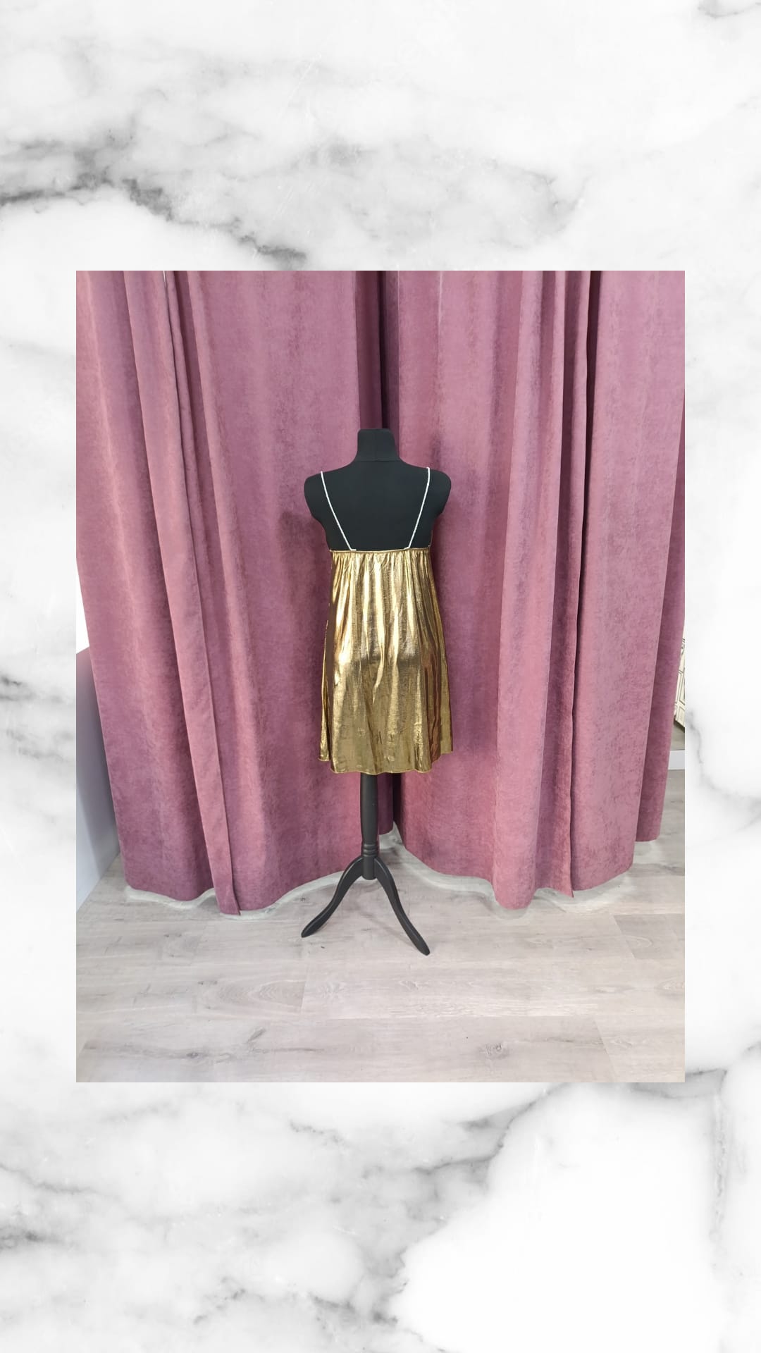 Vestido PRAGA dorado