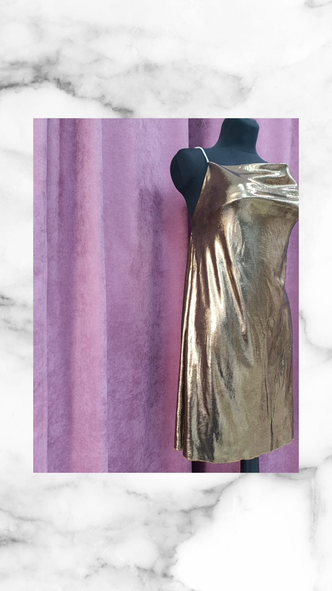 Vestido PRAGA dorado
